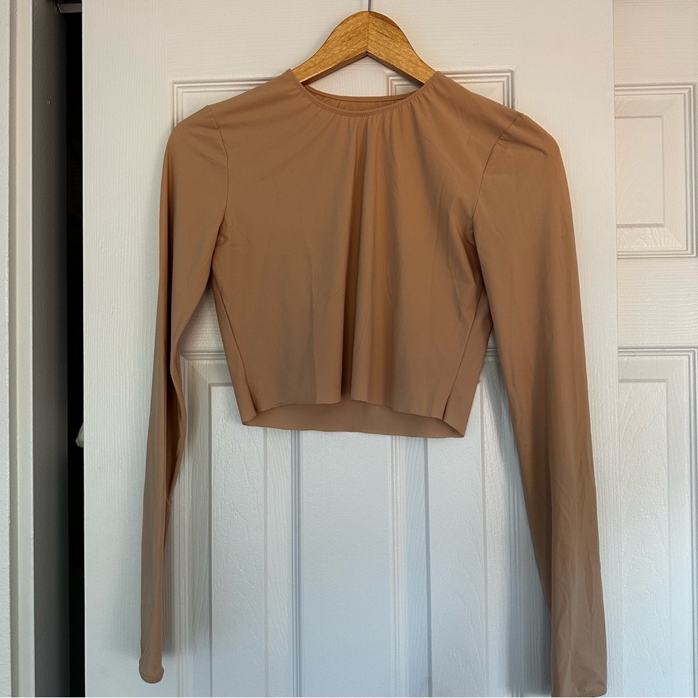 Nude layering top